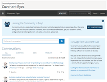 Tablet Screenshot of helpforum.covenanteyes.com